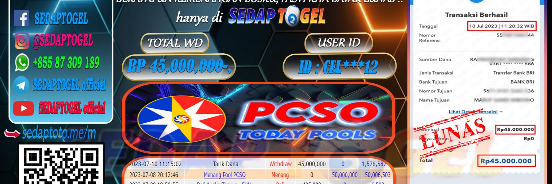 bukti jackpout togel