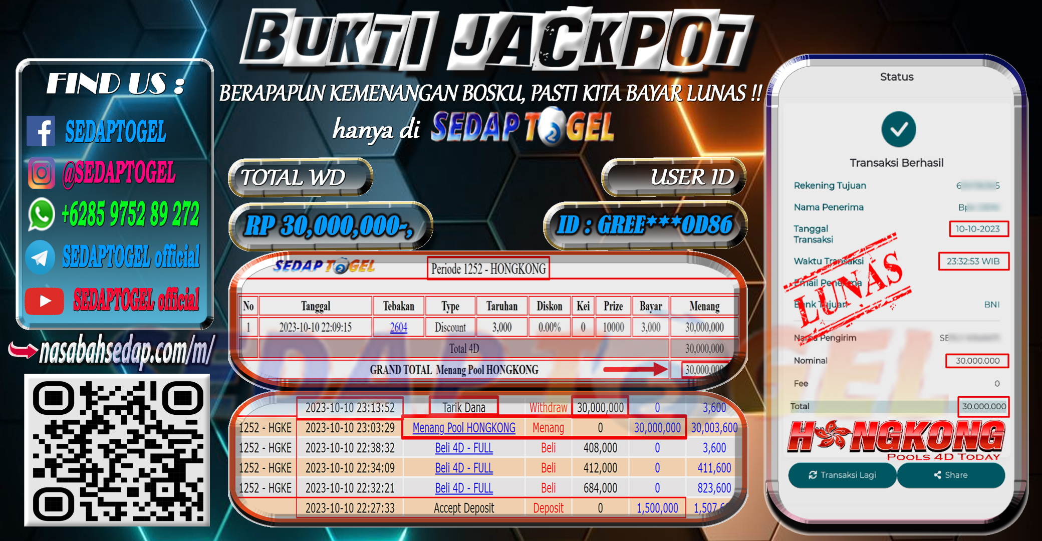 bukti jp togel