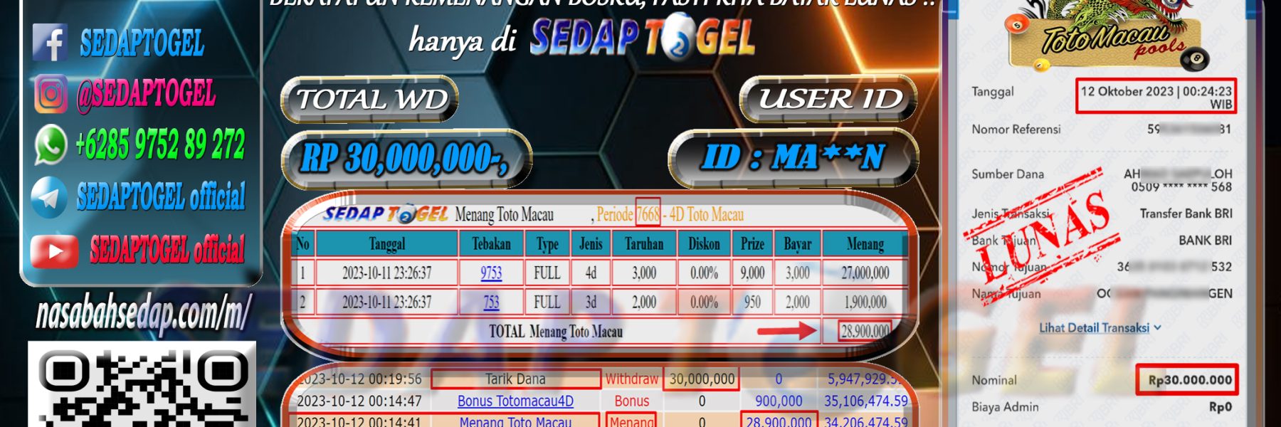 bukti jp togel