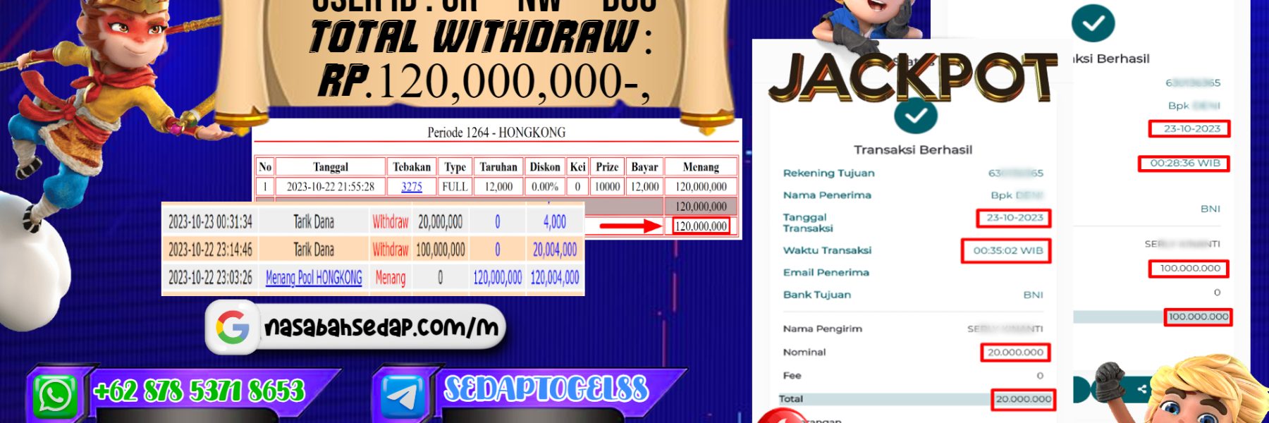 bukti jp togel