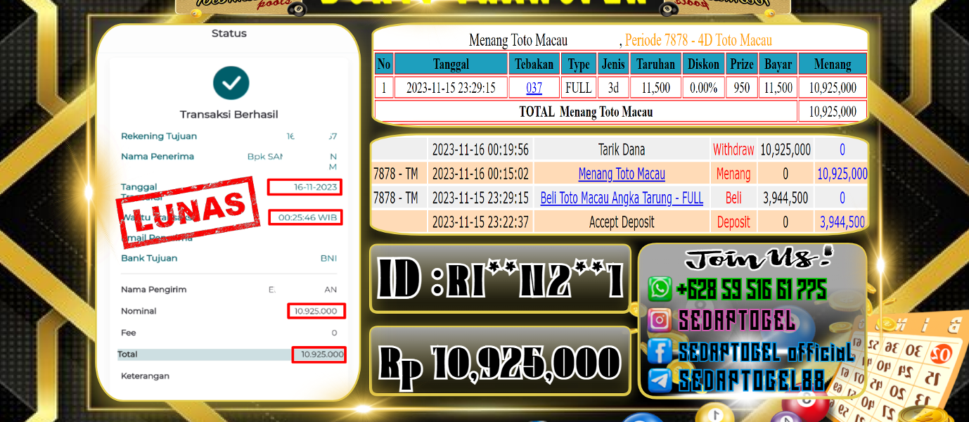 BUKTI JACKPOT TOGEL