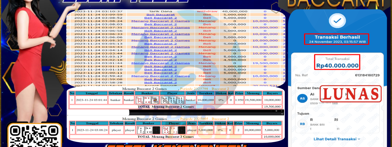 bukti jp live casino