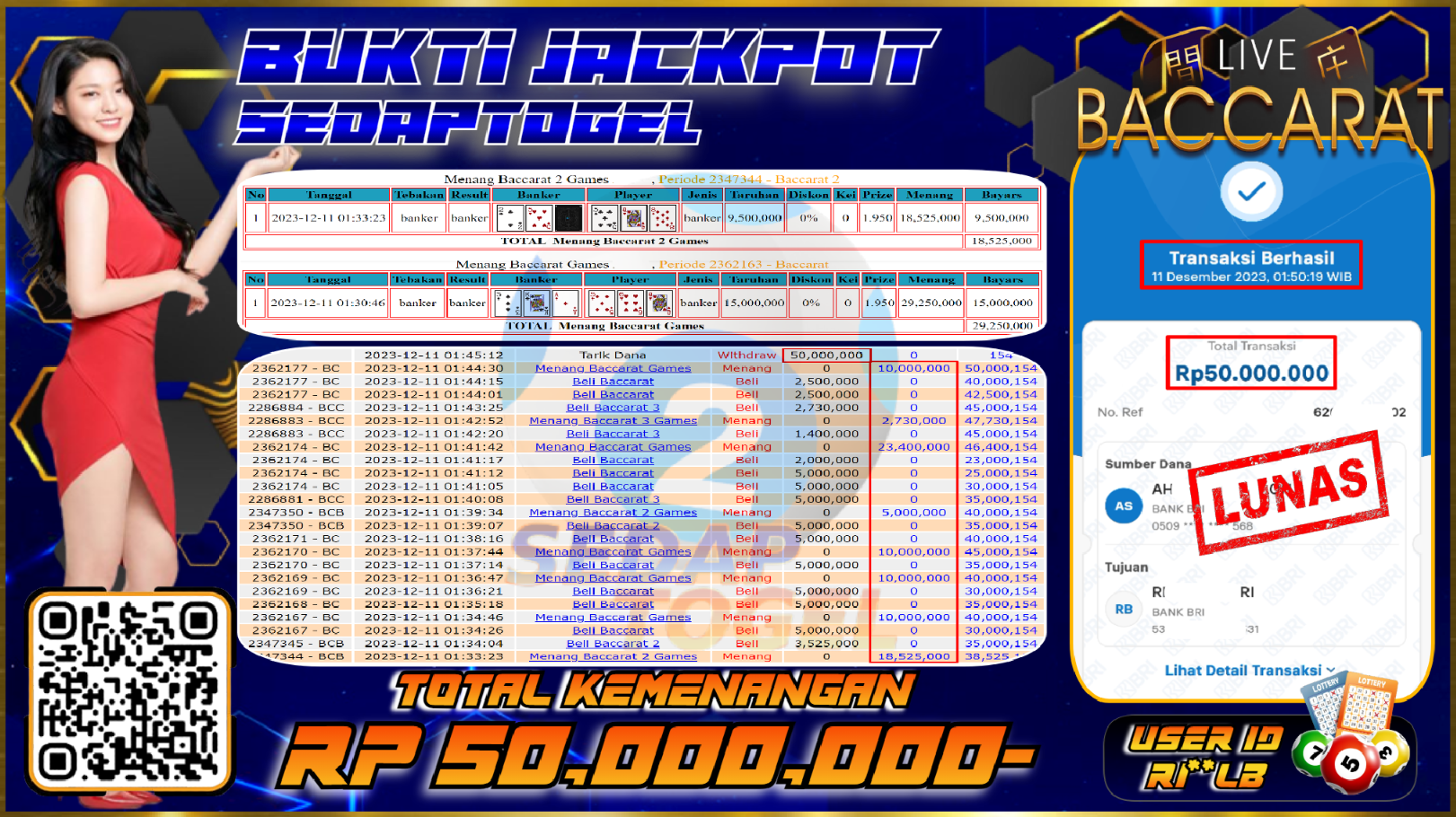 bukti jackpot live casino