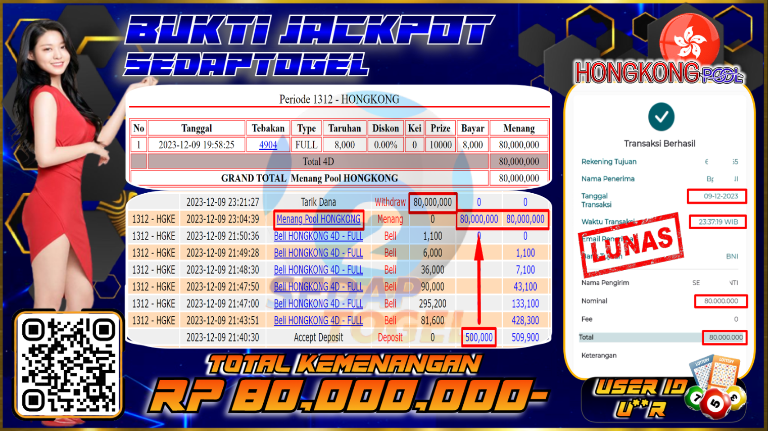 bukti jackpot togel