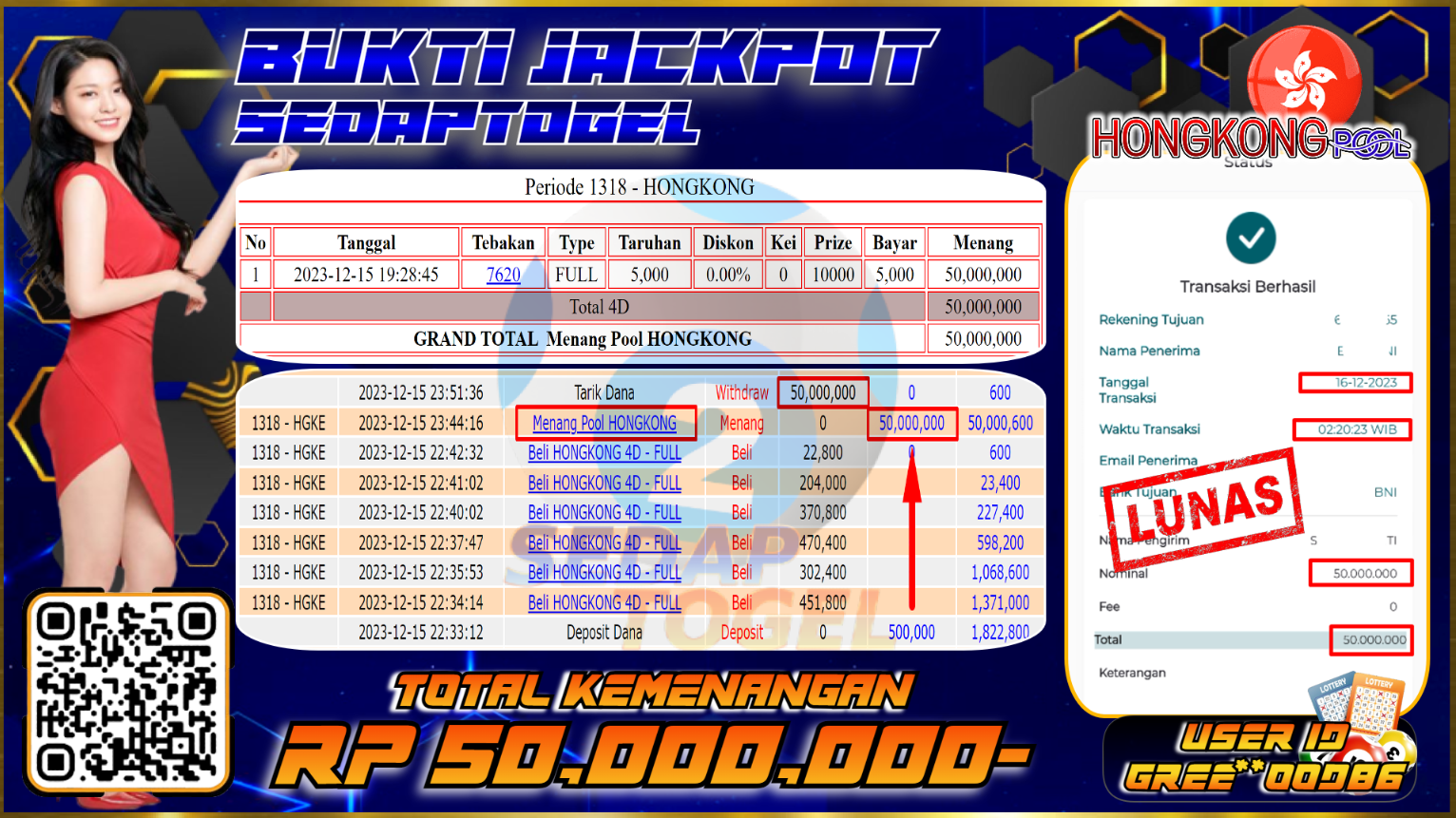 bukti jackpot togel