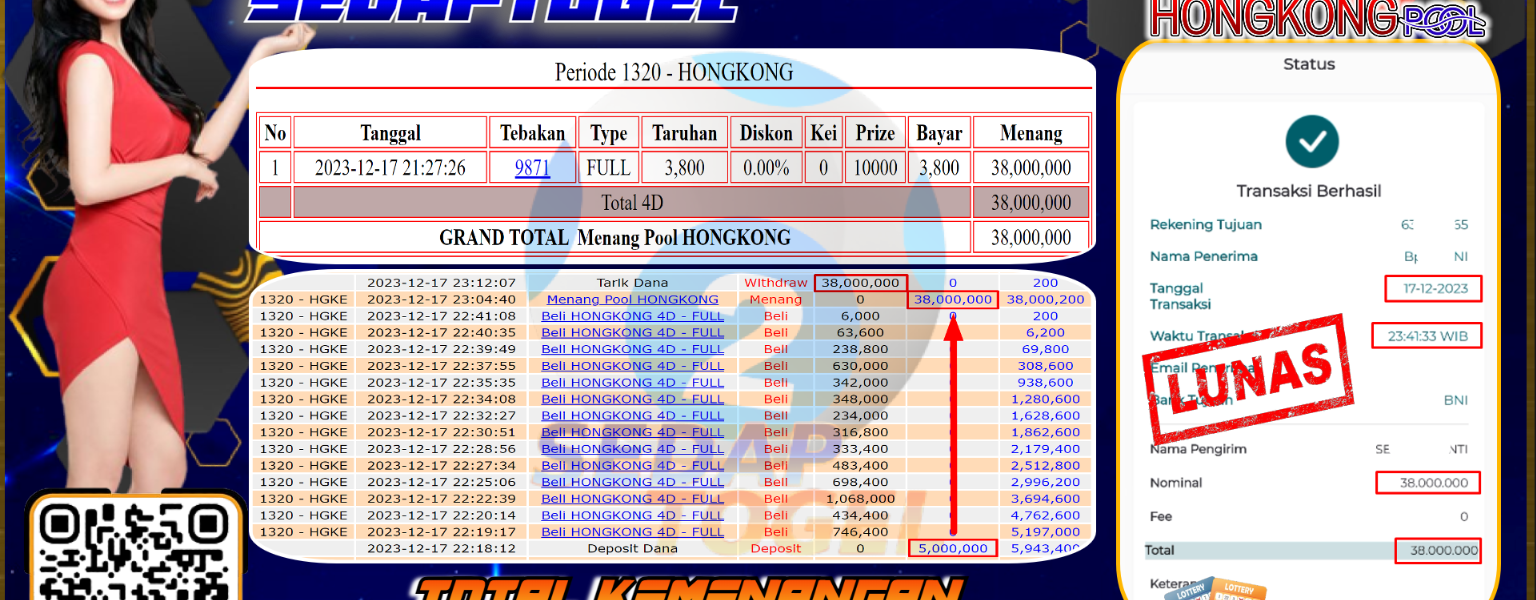 bukti jackpot togel