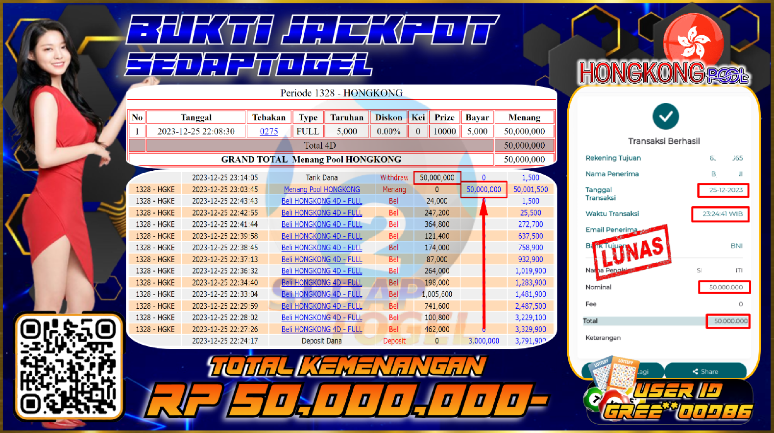 bukti jackpot togel