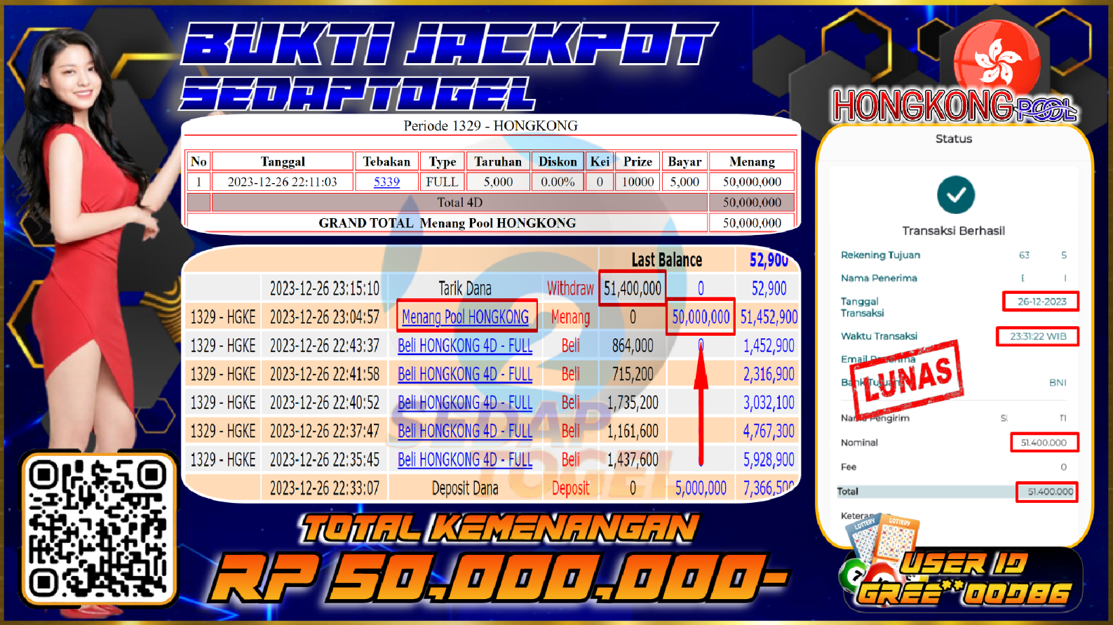 bukti jackpot togel