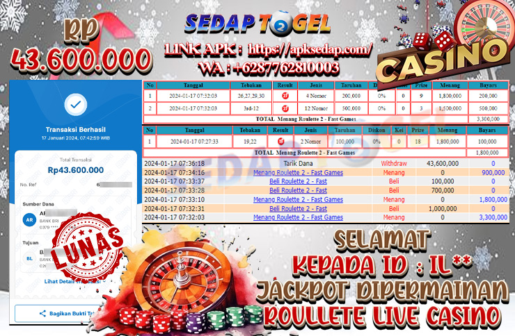 bukti jp live casino